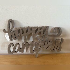 Wooden 'Happy Campers' Sign